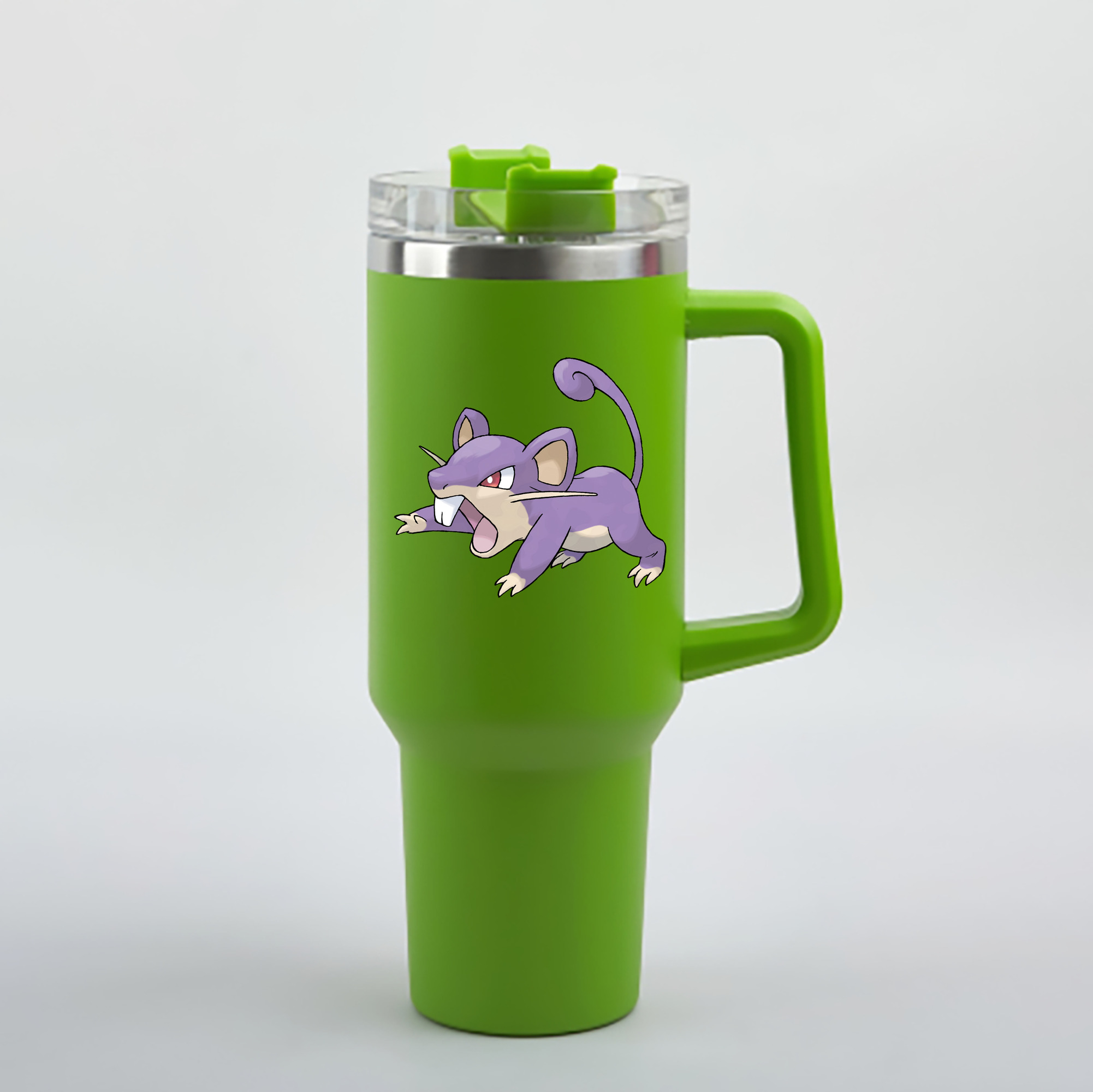 （画像用） ポケットモンスター Pokémon 1200mL車用タンブラー - クリスタルステッカー（プラスチックストロー付き）